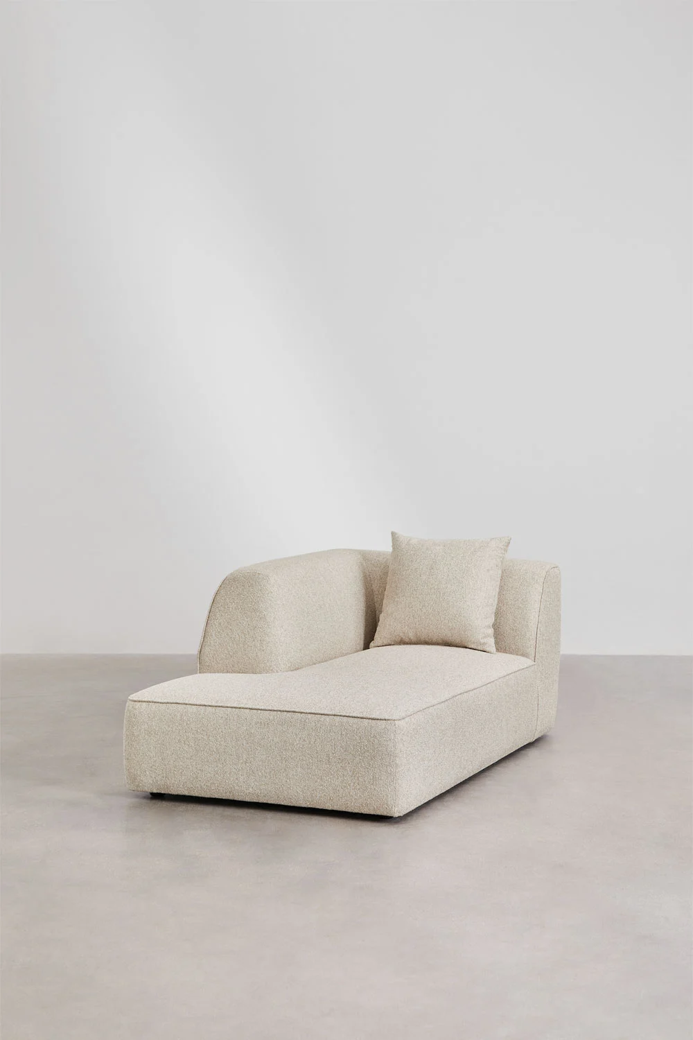 UV HOME Left chaise longue module for upholstered modular sofa Cardea