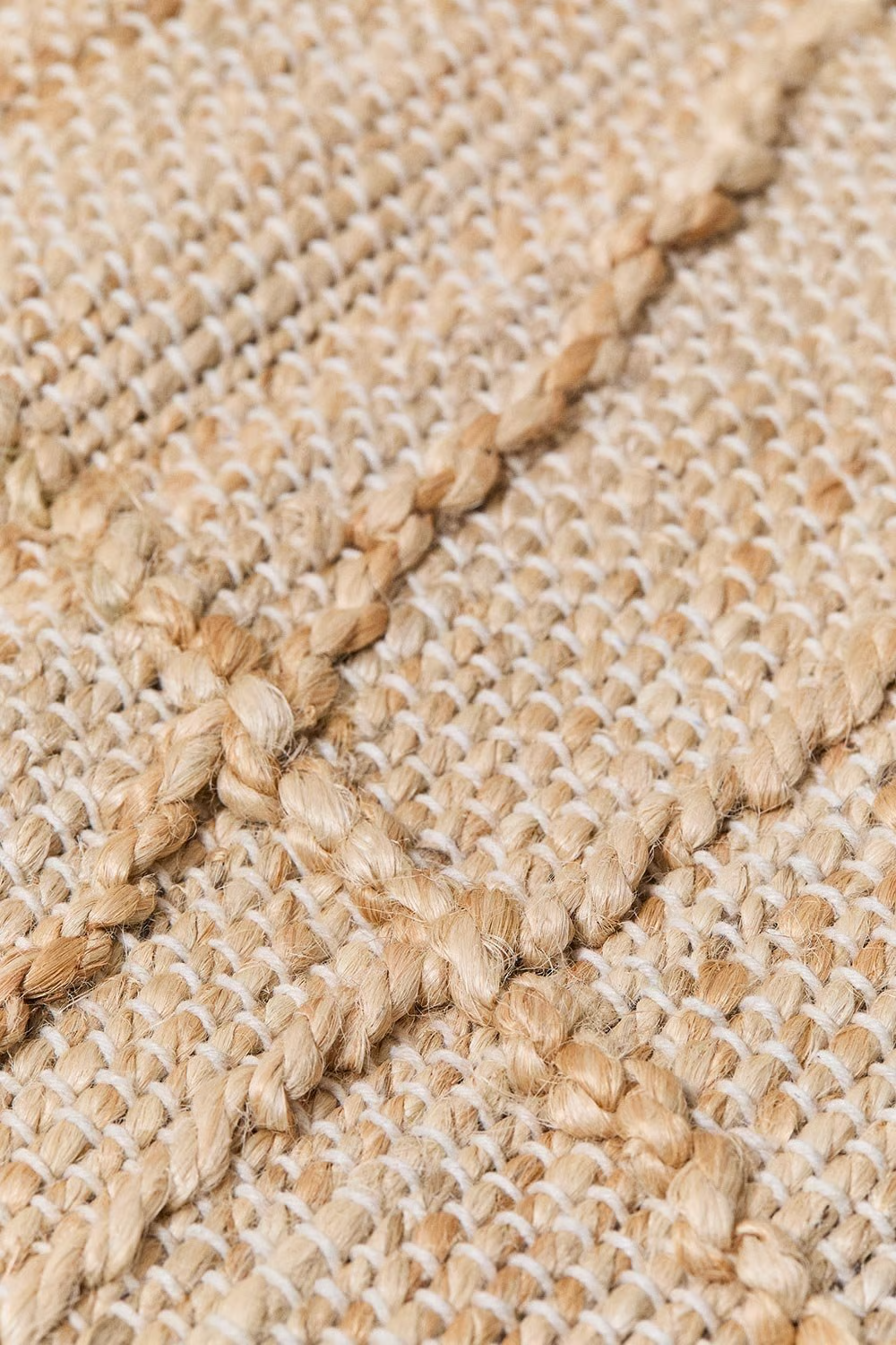 UV Home Rectangular rug in jute and cotton Emeline