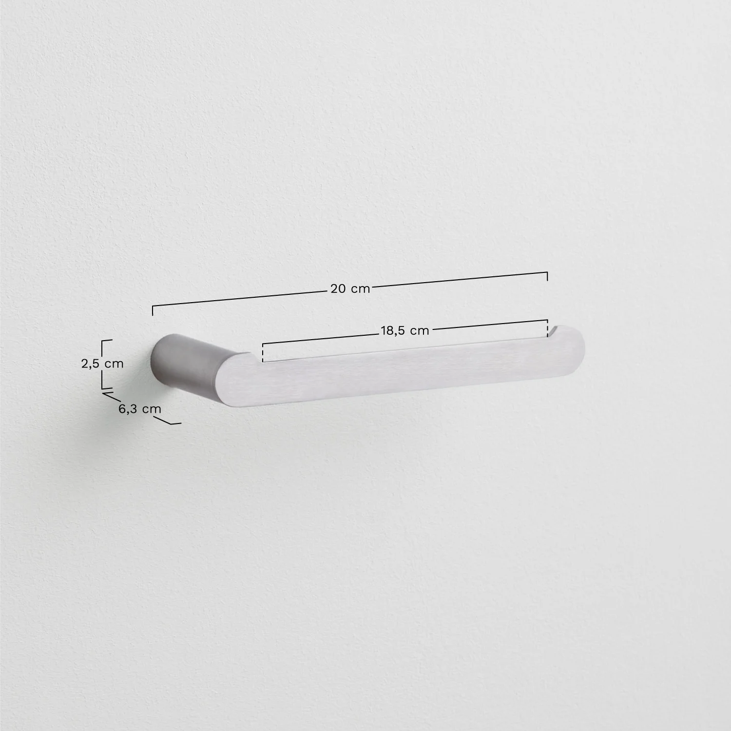 UV HOME Alameda Stainless Steel Wall Towel Rack with Bar ↔︎20 cm for Bathroom