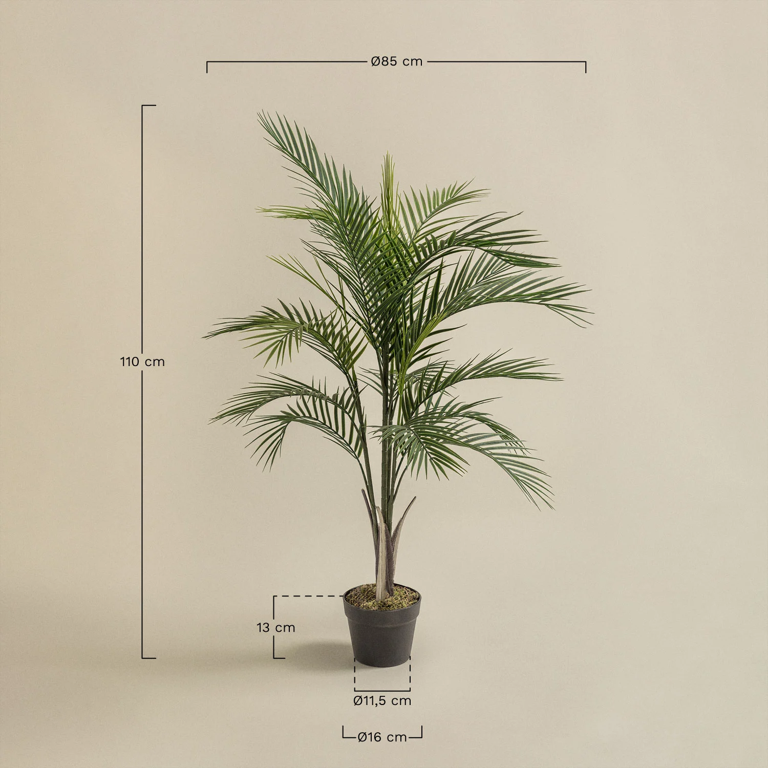 UV HOME Decorative Artificial Plant  Dwarf Palm