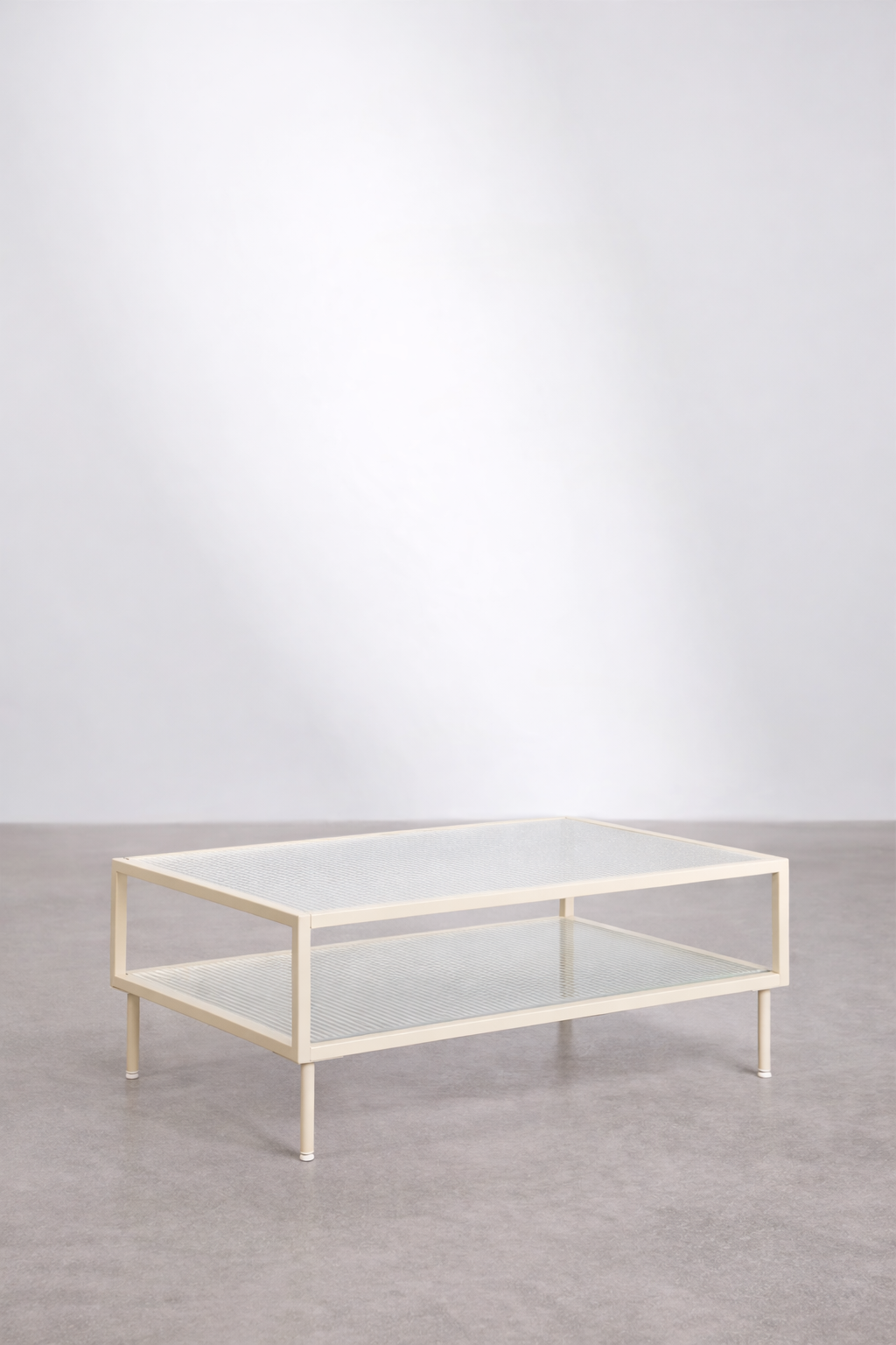 UV Home Paoline Rectangular Coffee Table  – Steel & Glass