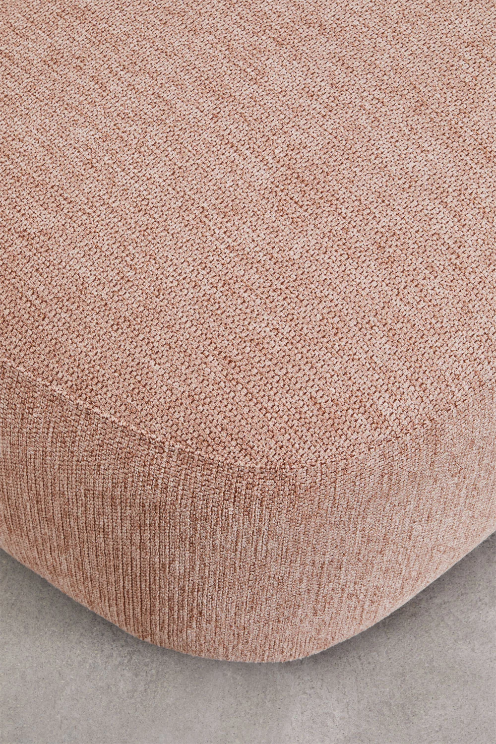 UV HOME Left chaise longue module for modular sofa in chenille Coco