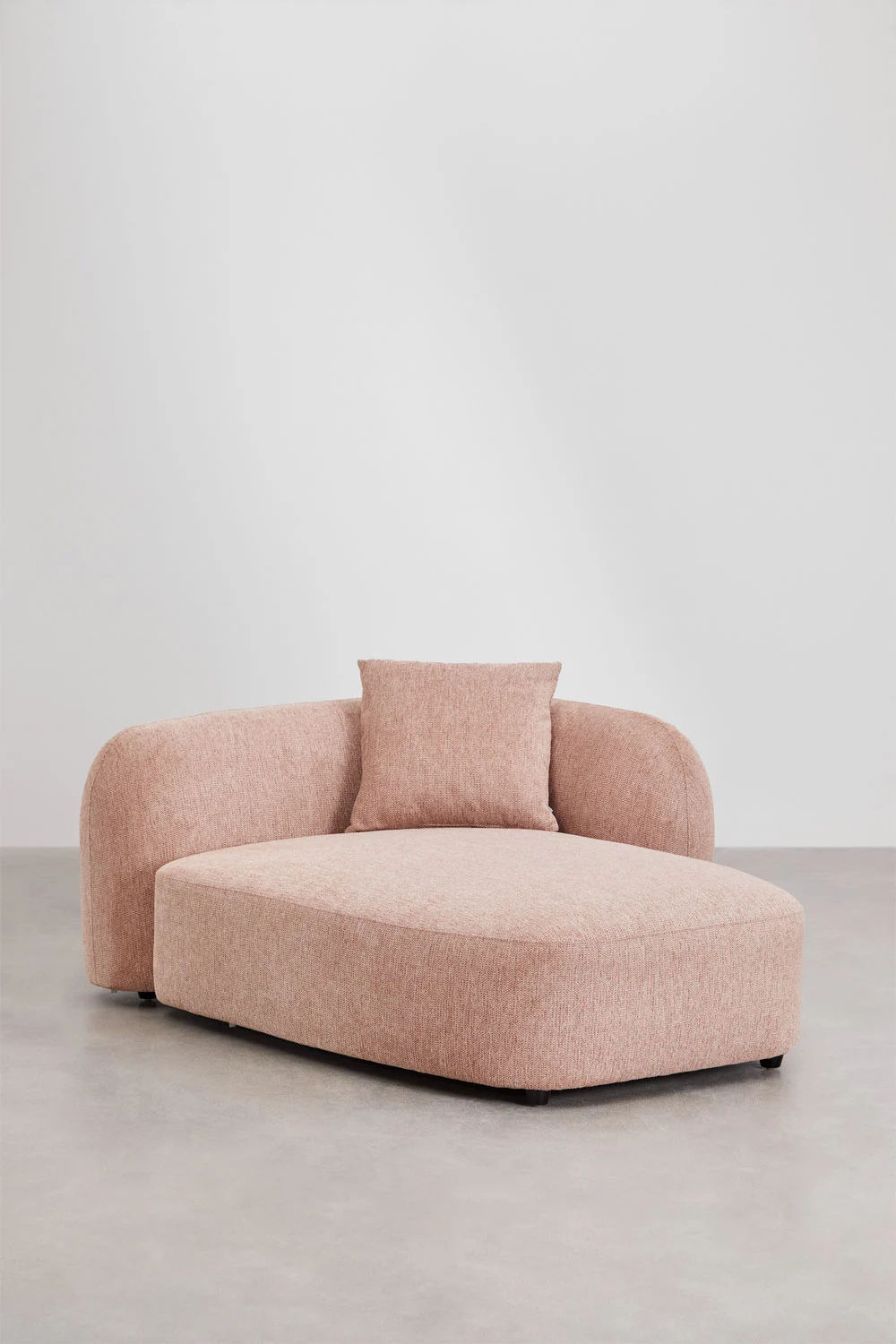 UV HOME Right chaise longue module for modular sofa in Coco chenille