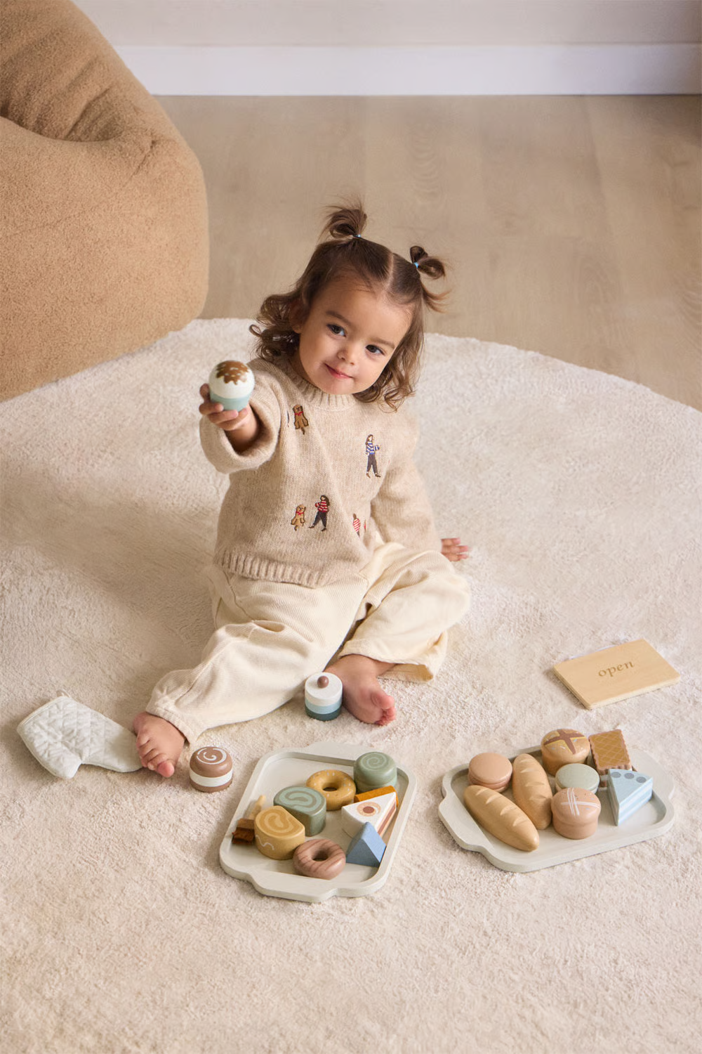 UV Home Leda Kids Wooden Bakery Accessories Set