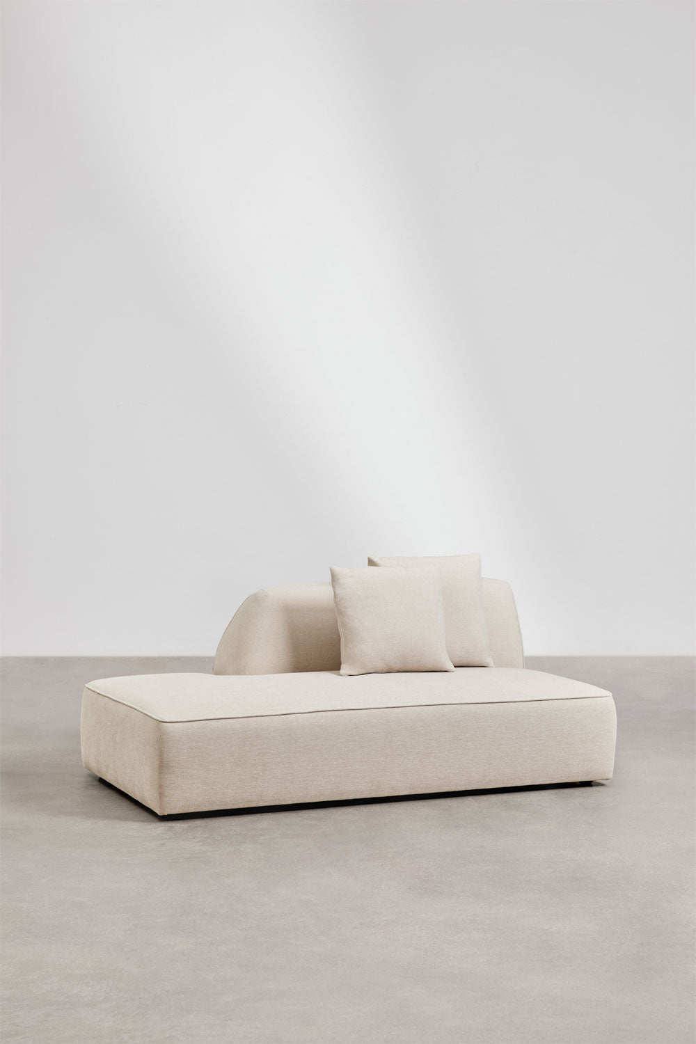 UV HOME Left divan module for upholstered modular sofa Cardea