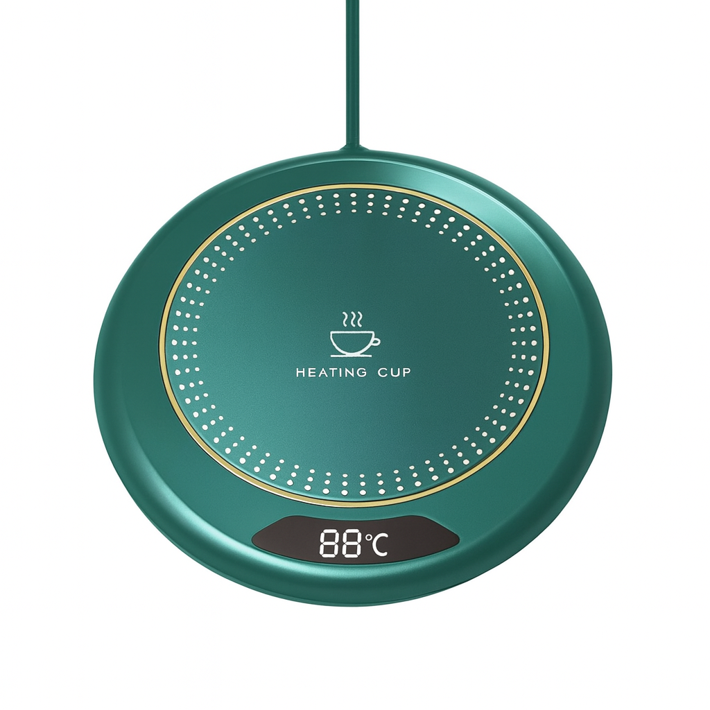 UV HOME Electric Cup Warmer – Smart Beverage Heating Pad with LED Display (88°C)