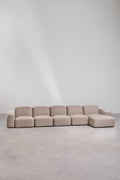 UV HOME Bastian 5-piece modular chaise longue sofa right