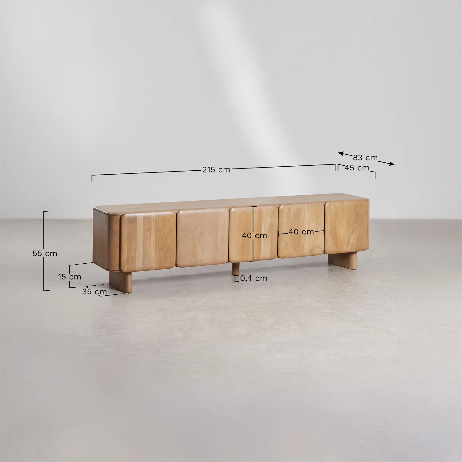 UV. HOME Mango wooden TV cabinet Miller