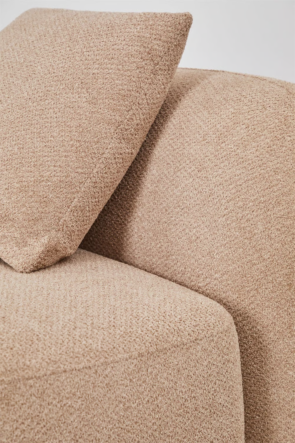 UV HOME 2-piece modular chaise longue sofa right, in Coco Chenille