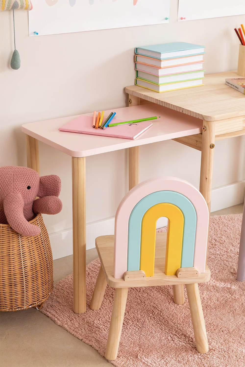UV Home Mini Rainbow Kids wooden chair