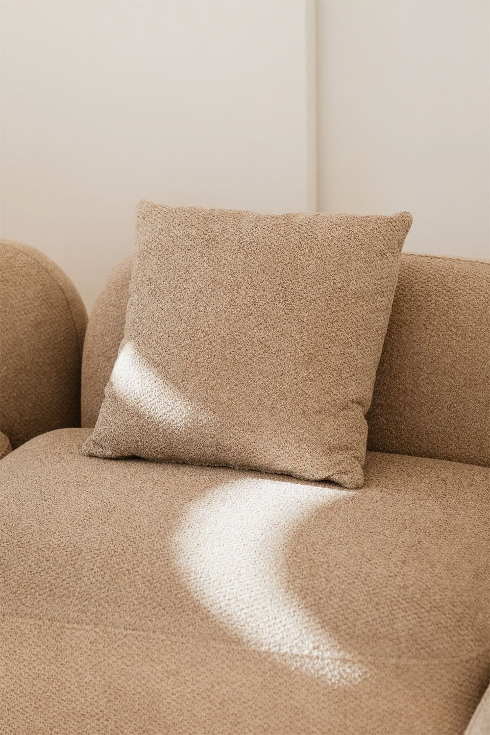 UV HOME Modular sofa with left chaise longue of 2 parts in chenille Coco
