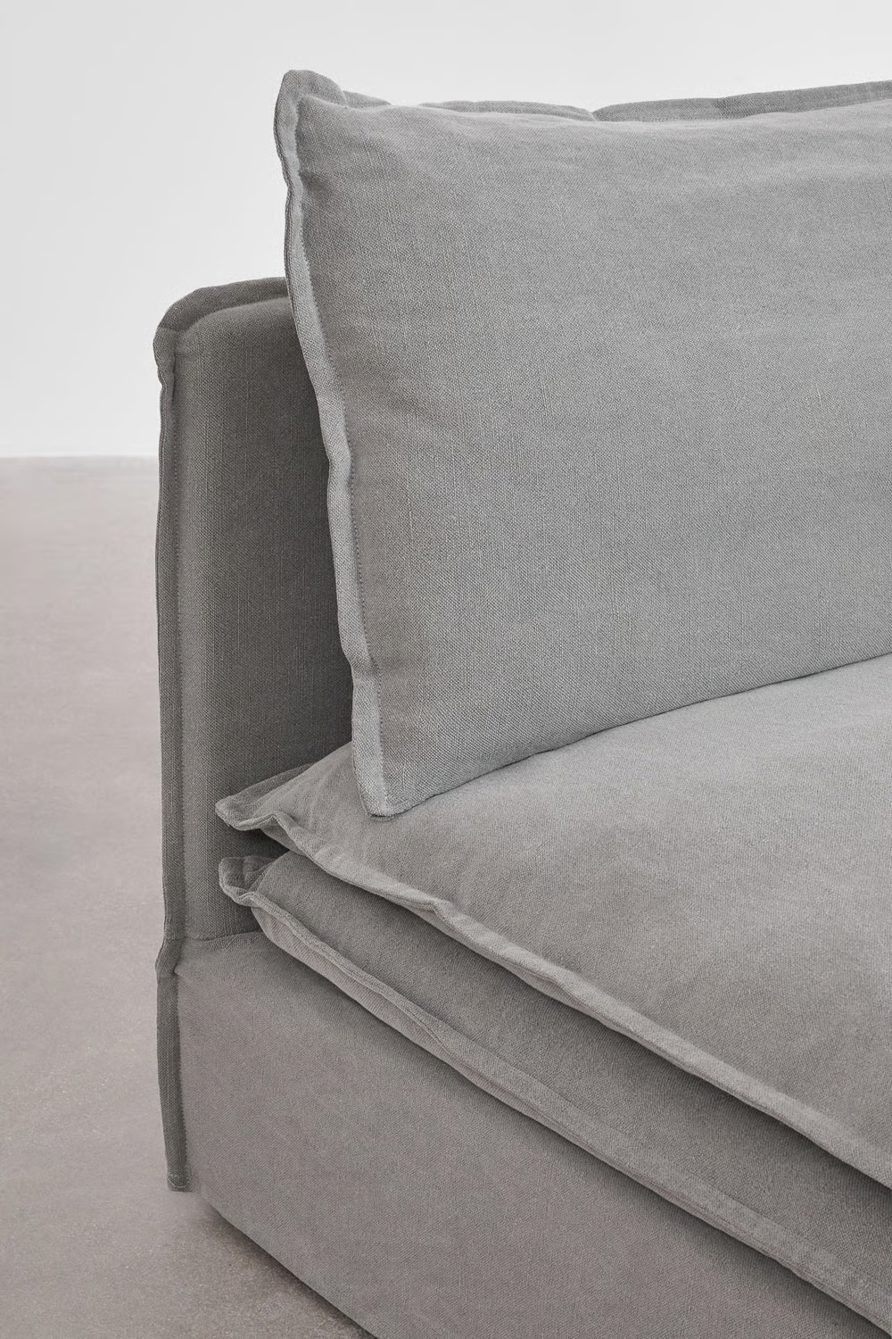 UV HOME Central module for modular sofa in linen and cotton Grace
