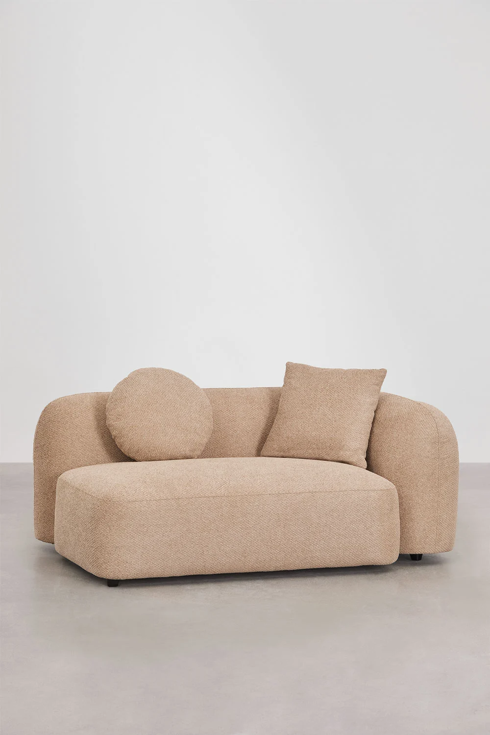 UV HOME 2-seater corner module right for modular sofa in Coco chenille