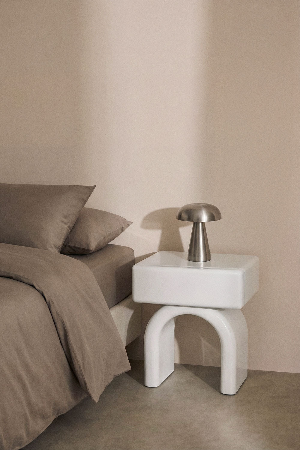 UV HOME Rectangular Bedside Table 50x40 cm in MDF Volire