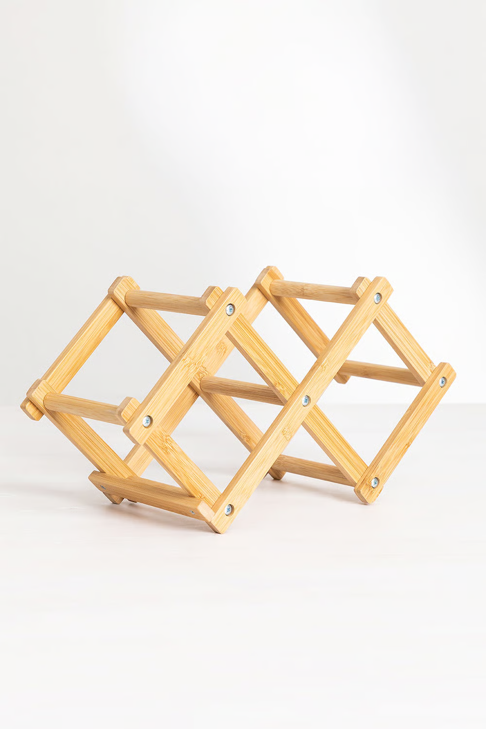 UV HOME Foldable Bamboo Bottle Holder for 3 Bottles – Pascal