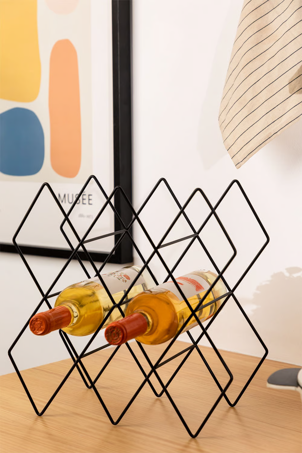 UV HOME Boro Steel Wine Rack for 10 Bottles