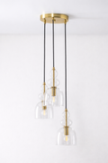 UV HOME Bezany Pendant Lamp – Crystal Hanging Light with 3 Light Points