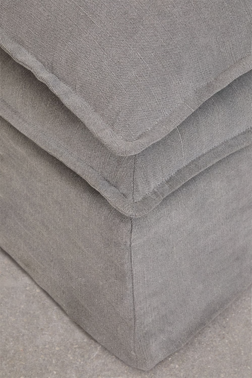 UV HOME Central module for modular sofa in linen and cotton Grace