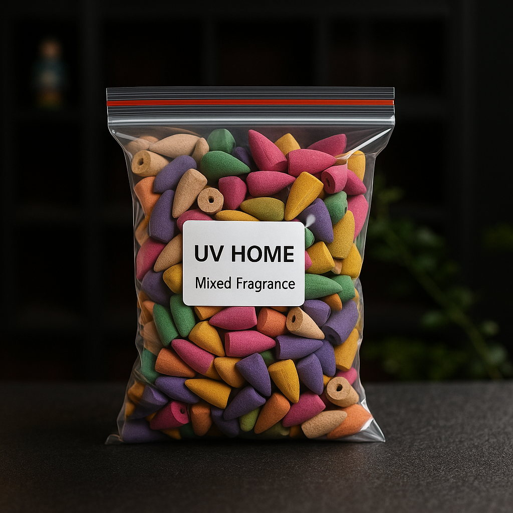 UV HOME Mixed Fragrance Incense Cones – Long-Lasting Aromatherapy