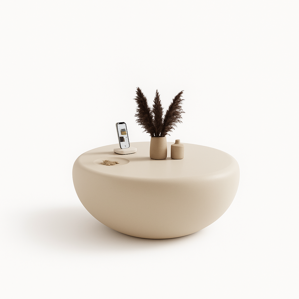 UV HOME Modern White Coffee Table – Nordic Luxury Design for Living Room & Home Décor