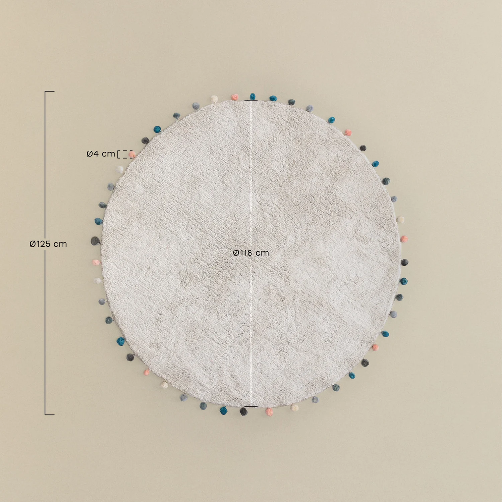 UV Home Round cotton rug Ø125 cm Cinder Kids