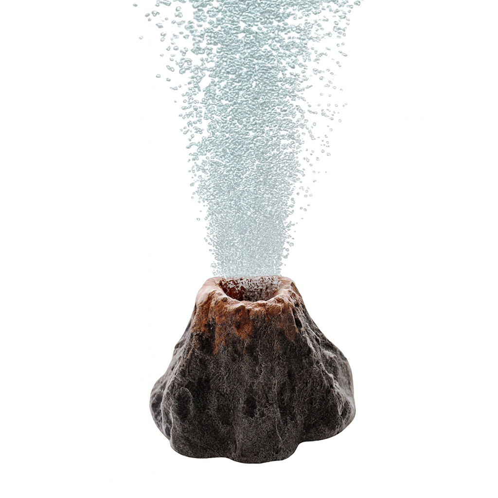Volcano Aquarium Bubble Ornament by UV Home