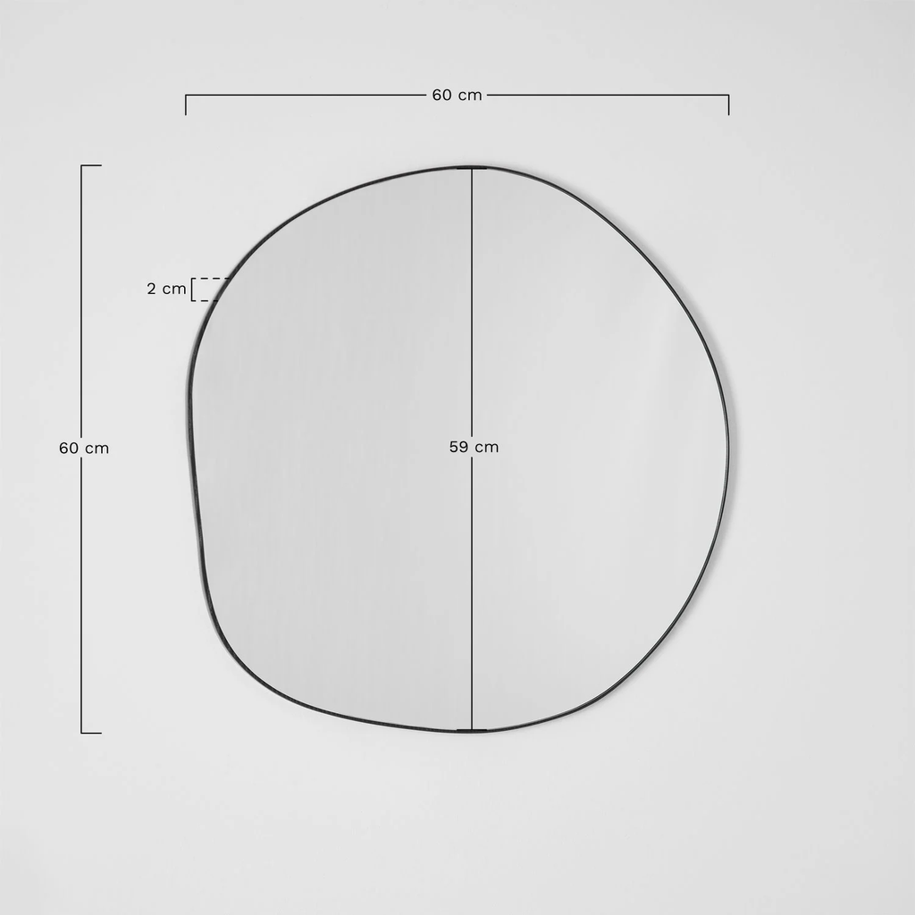 UV HOME Nonceva Irregular Wall Mirror 60 x 60 cm (MDF)