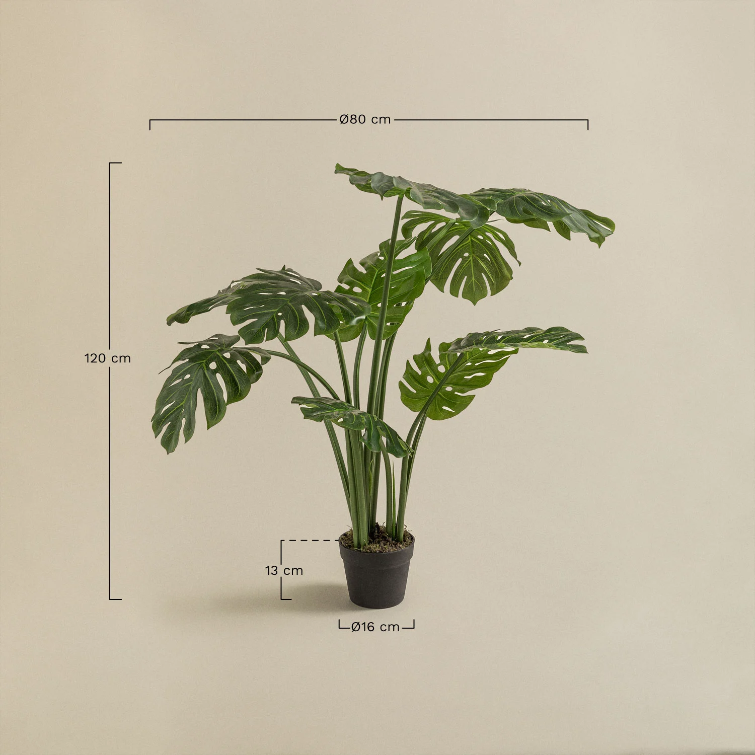 UV HOME Decorative Artificial Plant Monstera