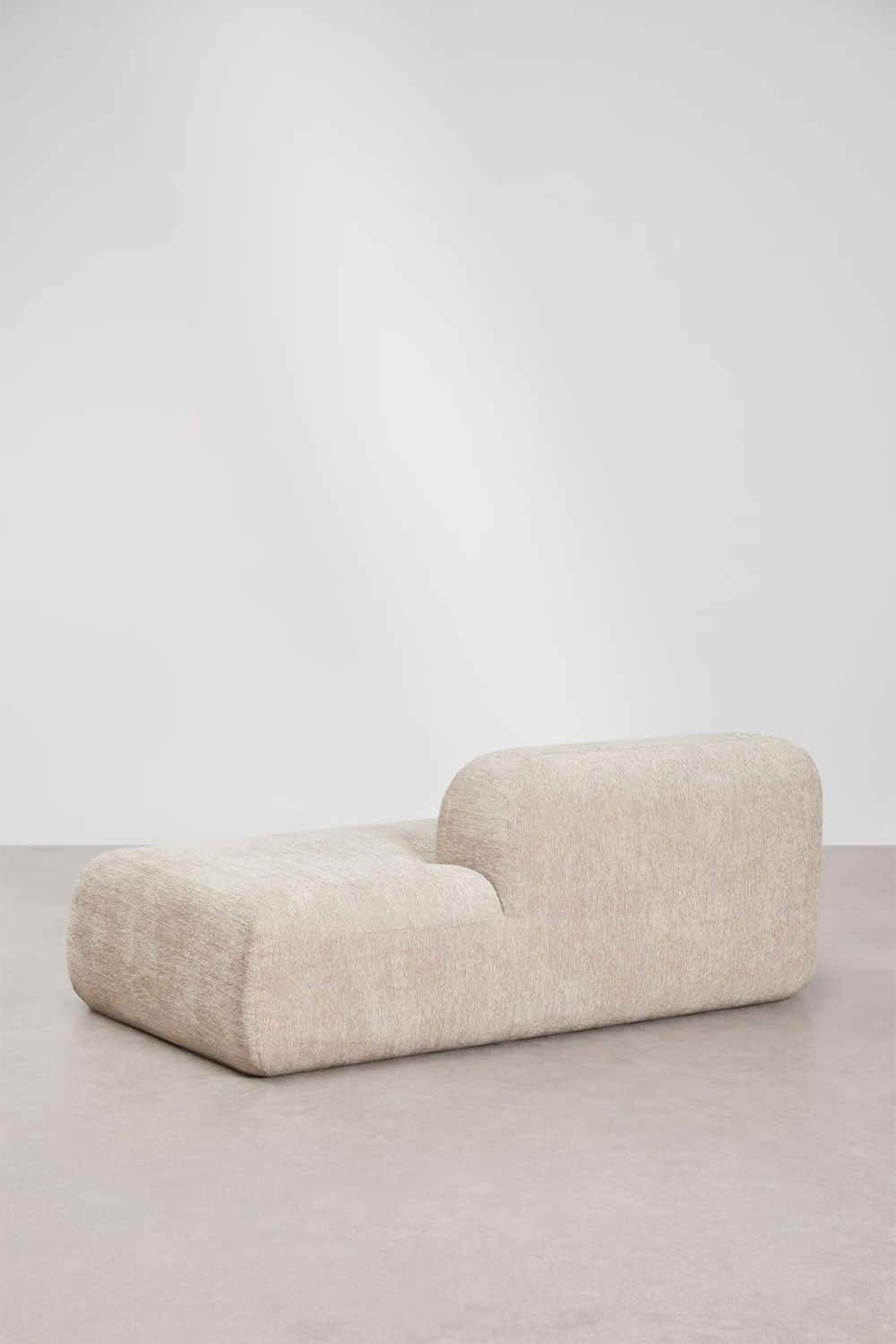 UV HOME Right sofa module for modular sofa in vacuum packed chenille Merida