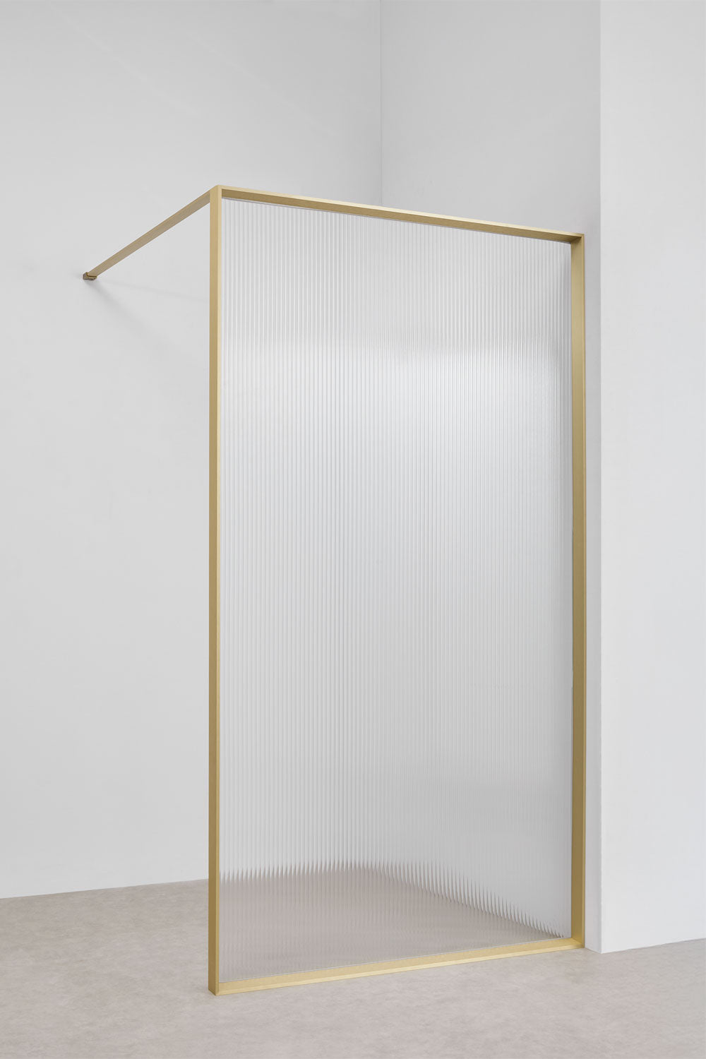 UV HOME Fixed Shower Screen with 5 mm Tempered Glass and Trafalgar Aluminum