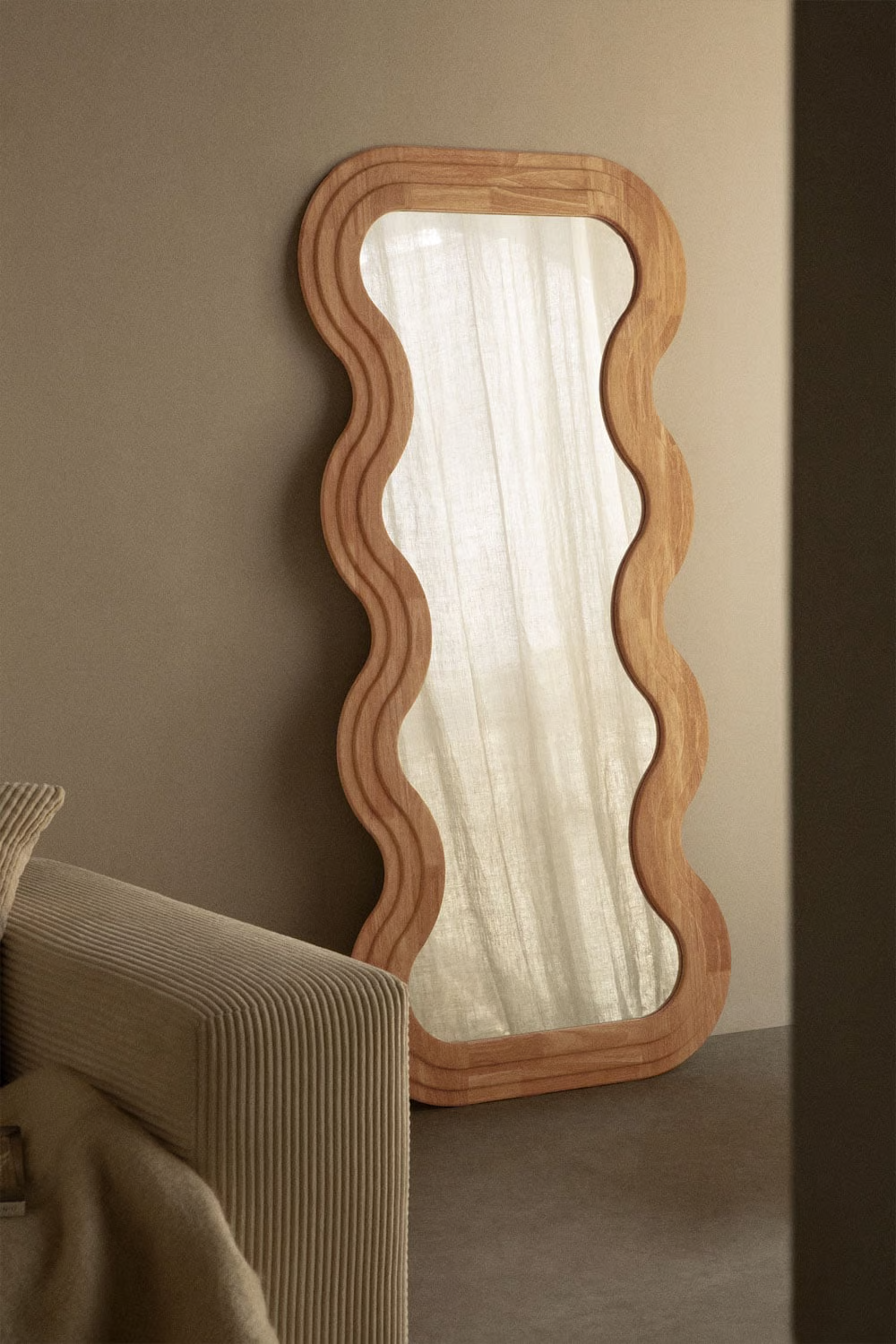 UV HOME Oak Wall Mirror Lierta