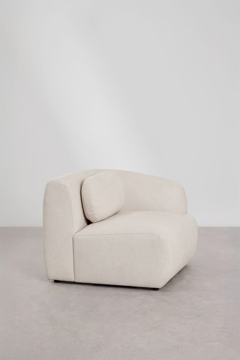 UV HOME Right corner module for modular sofa in chenille Coquette