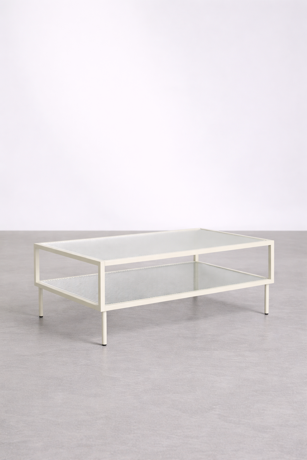 UV Home Paoline Rectangular Coffee Table  – Steel & Glass