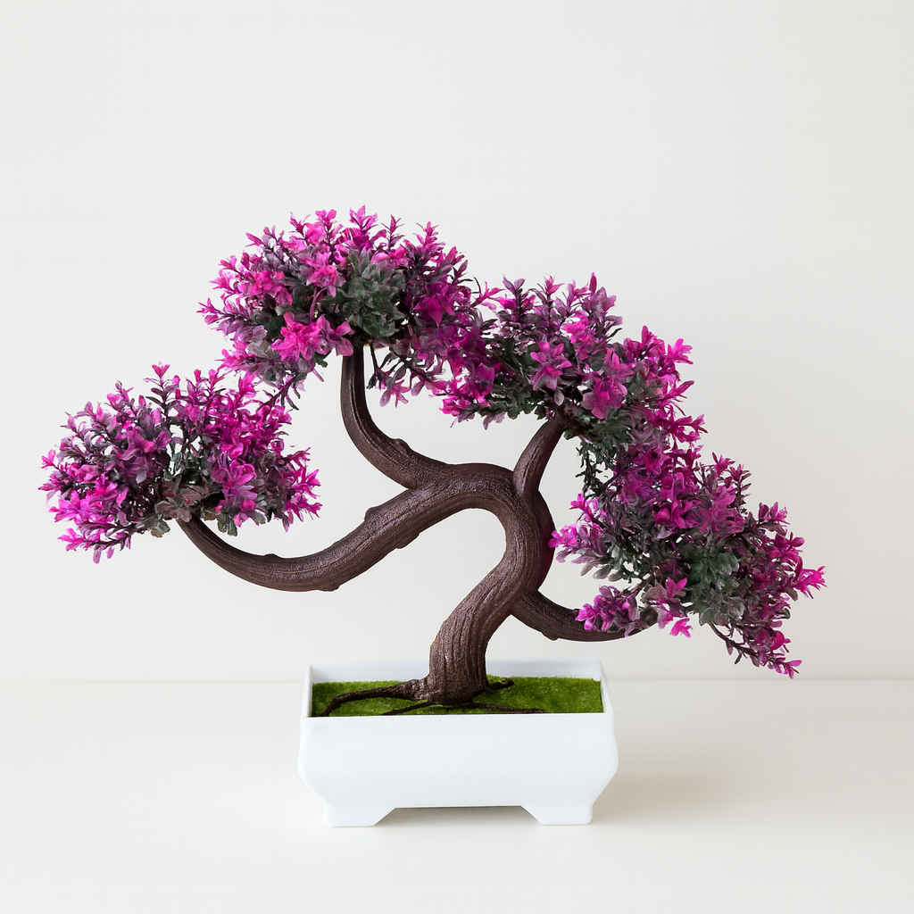 UV HOME – Artificial Bonsai Tree with Vibrant Decorative Foliage