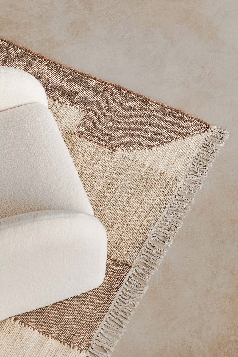 UV Home Rectangular rug 160x240 cm made of jute and cotton Davina