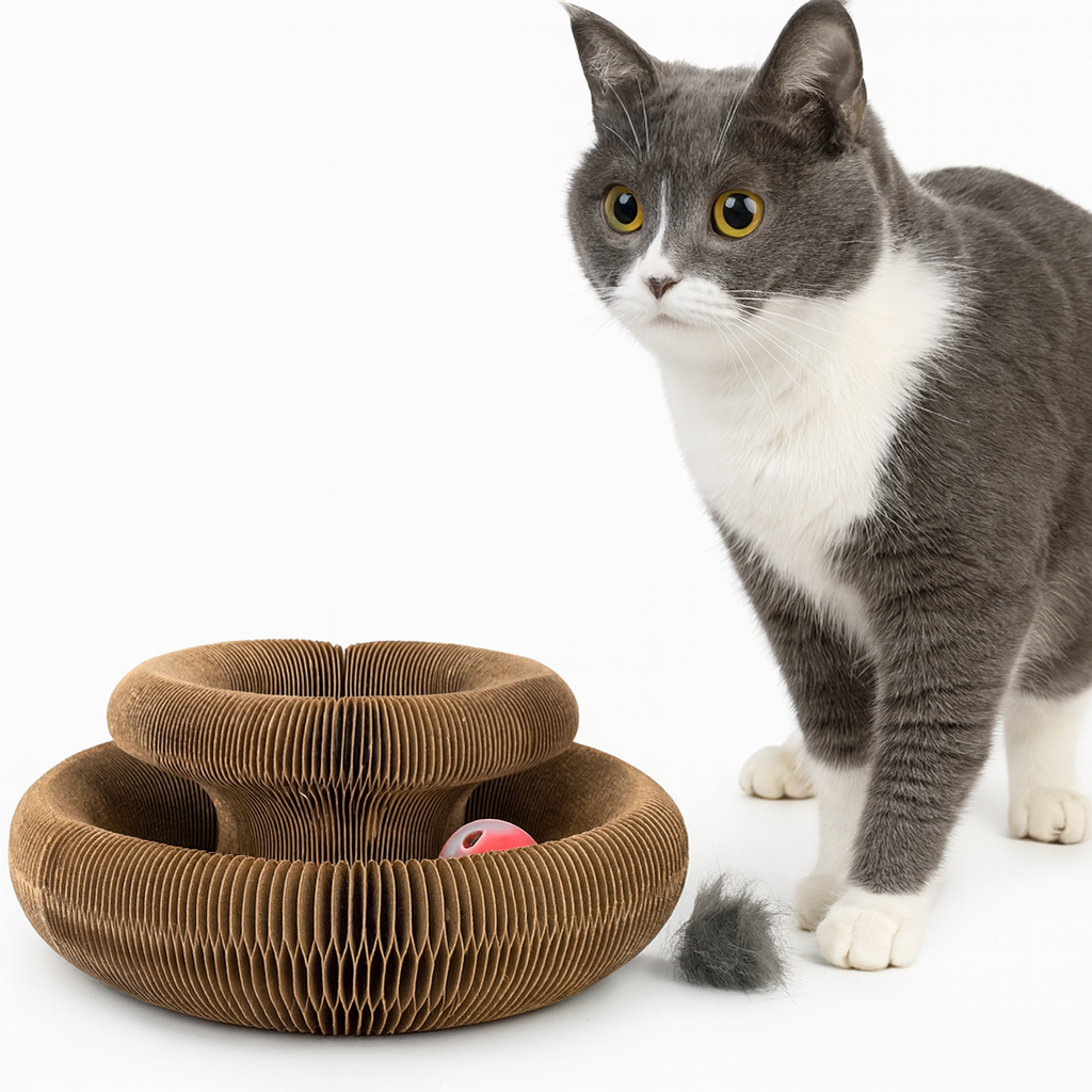 Interactive Cat Toy with Bell Ball – by UV Home