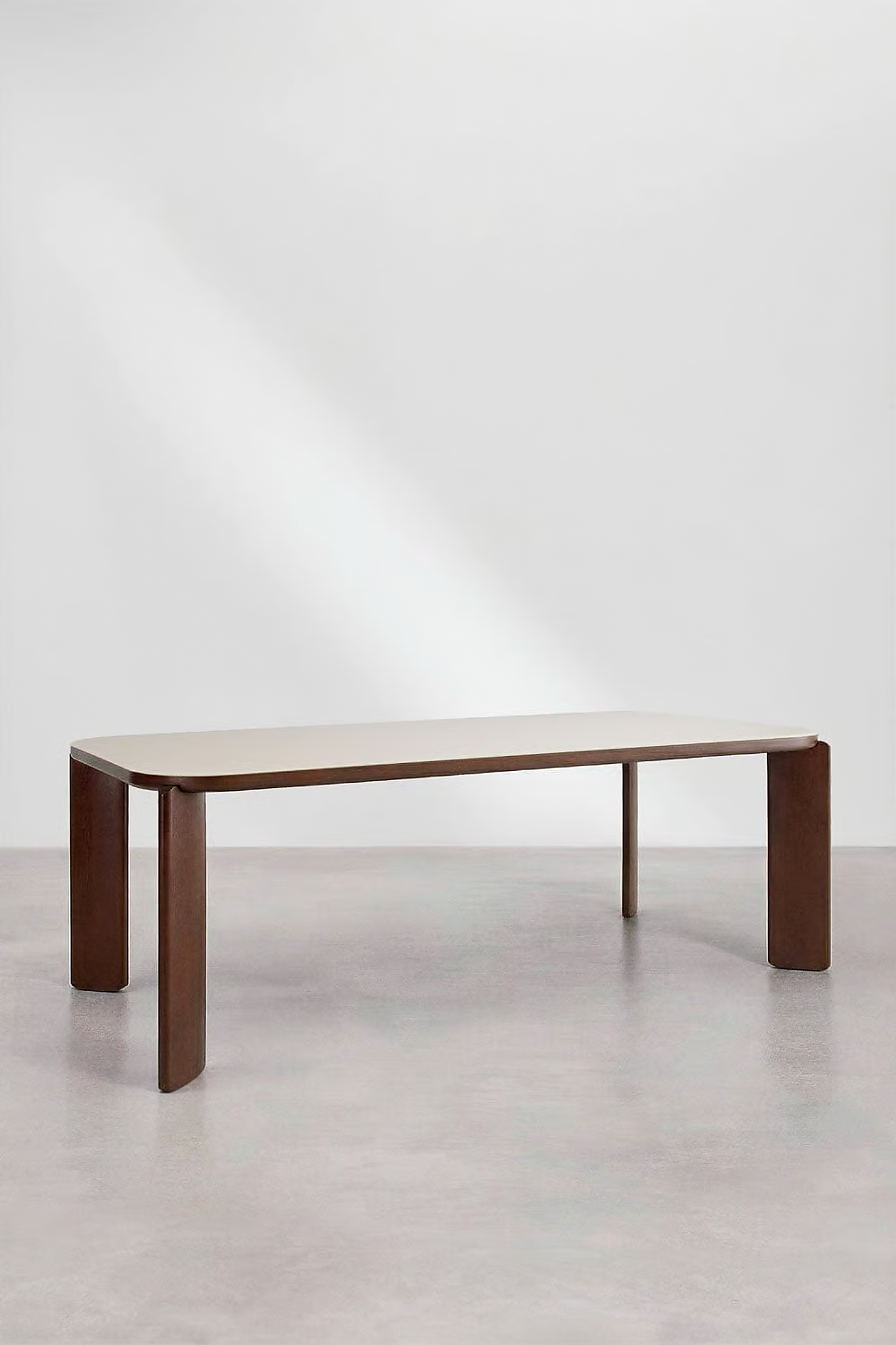 UV Home Nilea Rectangular Dining Table  – Tempered Glass & MDF