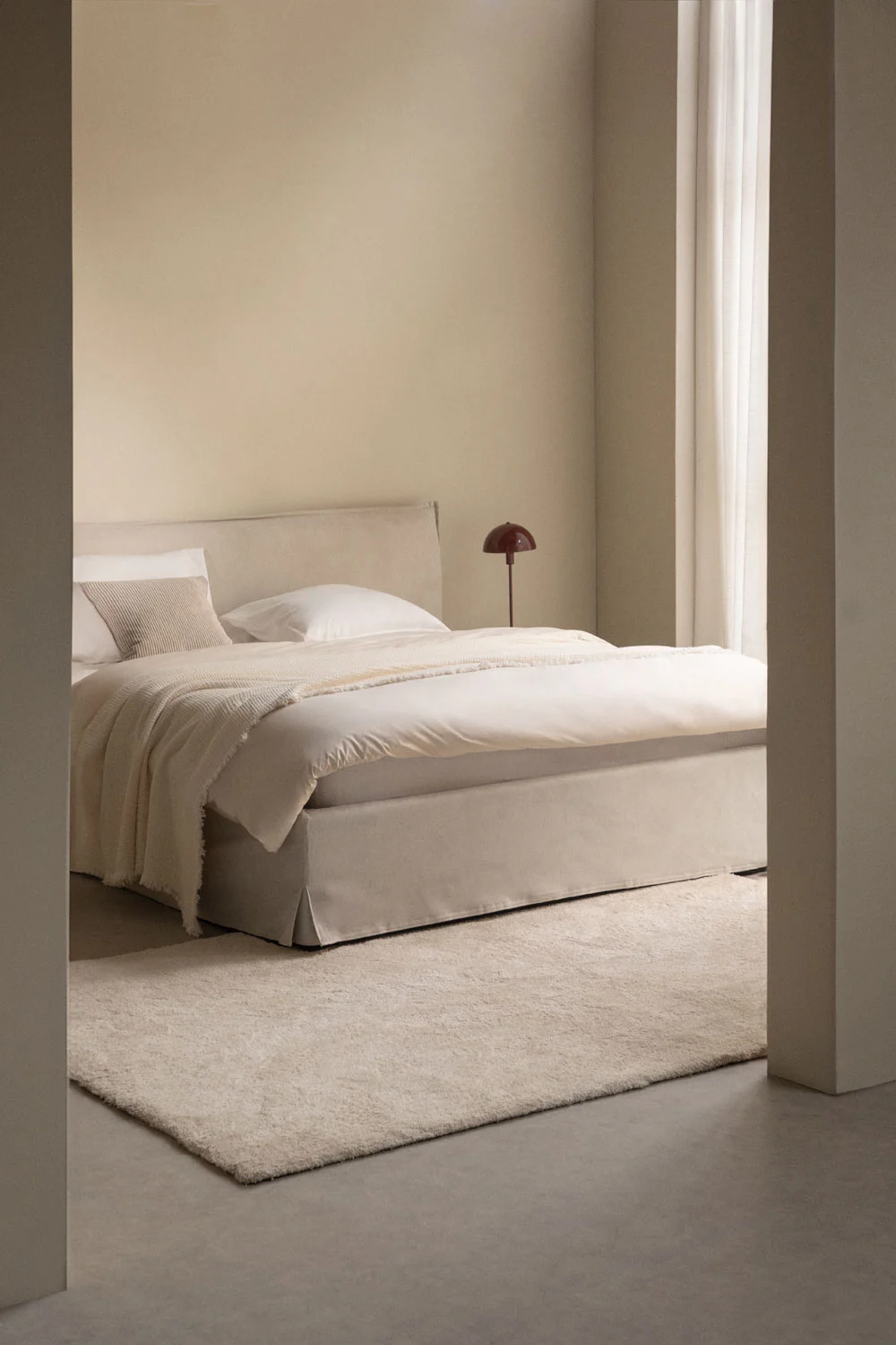 UV HOME Lorea Upholstered Storage Bed with Lift-Up Base for 160x200 cm Mattress