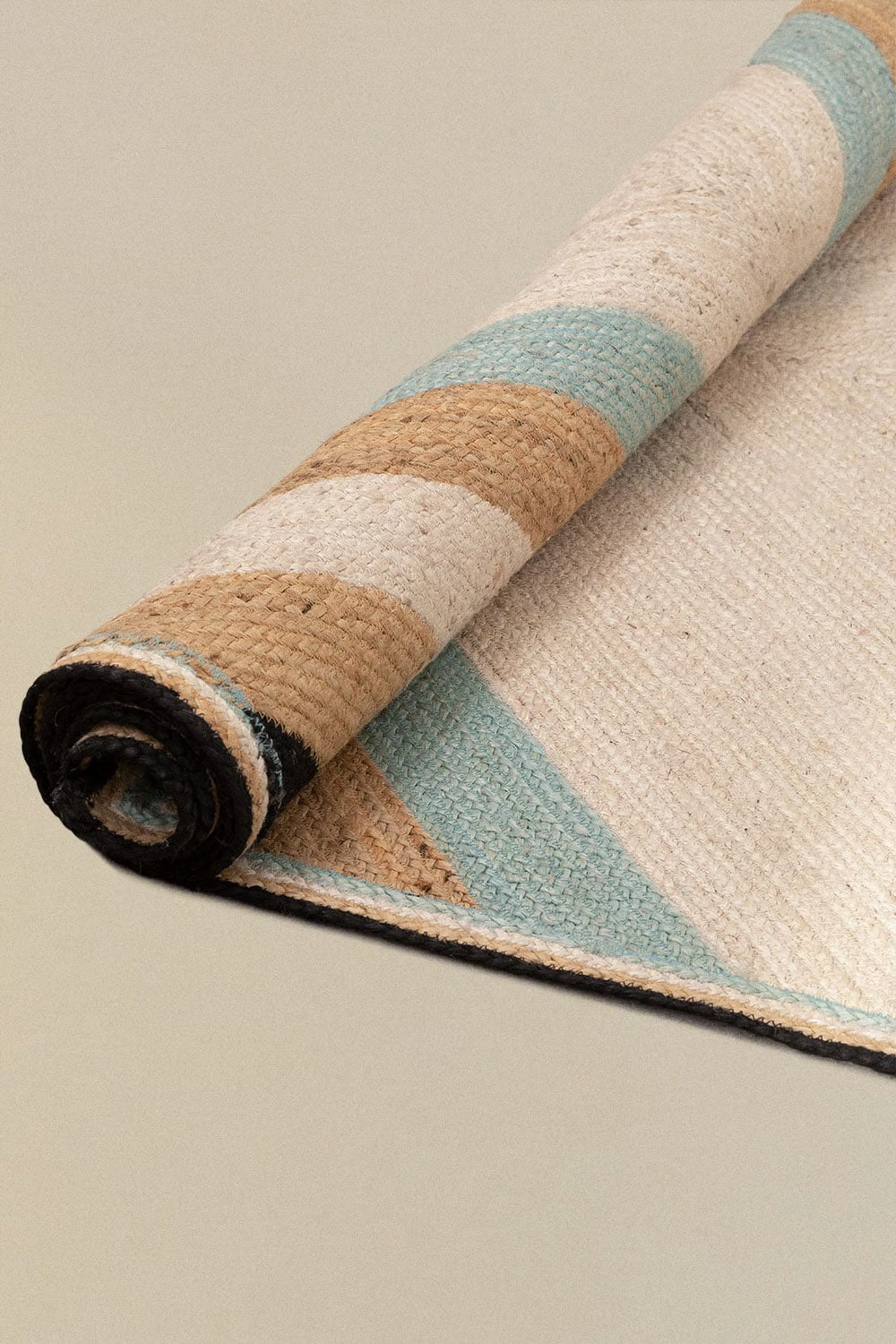 UV Home Rectangular rug 160x245 cm of natural jute Saina