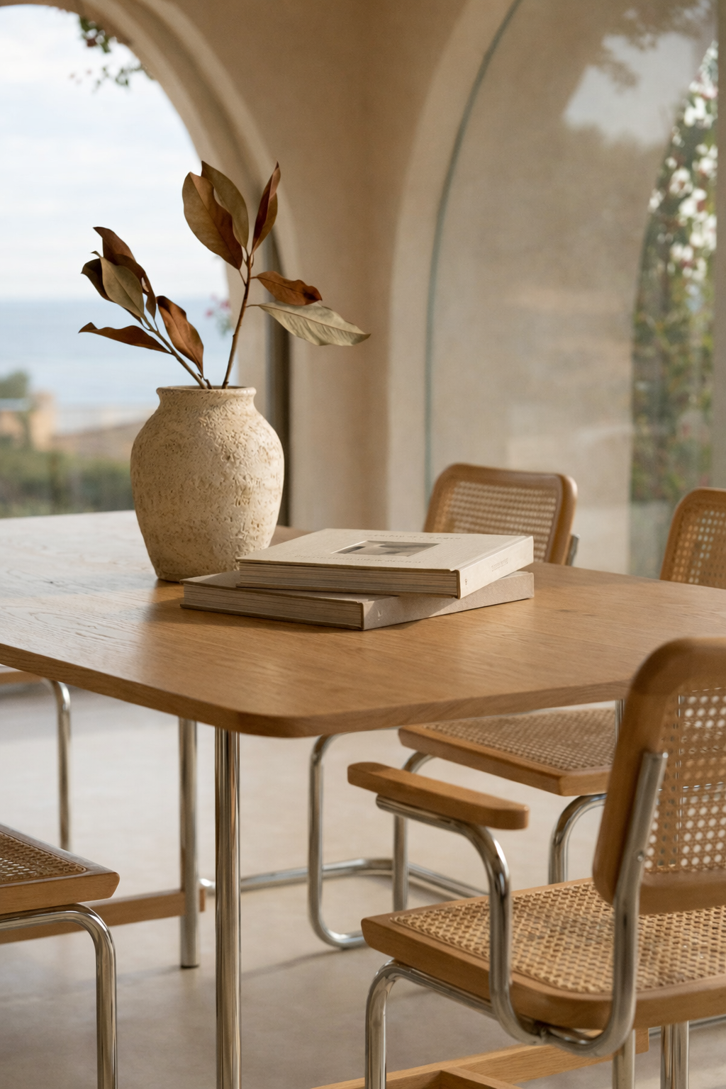 UV Home Osaka Rectangular Dining Table – Mango Wood & Steel