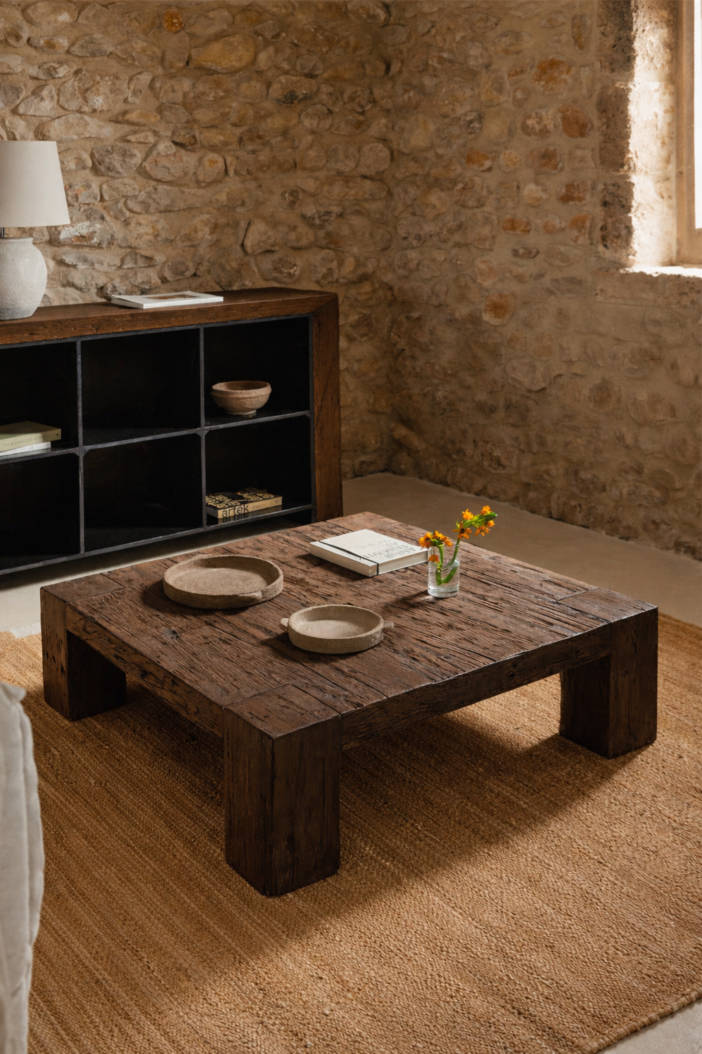 UV Home Juvira Square Coffee Table  – Recycled Wood