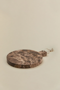 UV HOME Round Serving Tray in Calven Marble