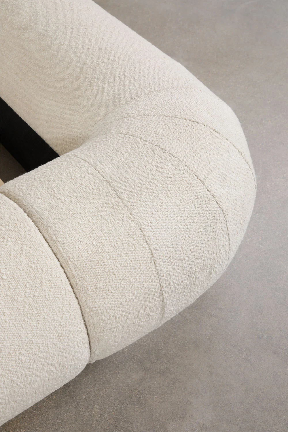 UV HOME Bernaste Bouclé Upholstered Bed