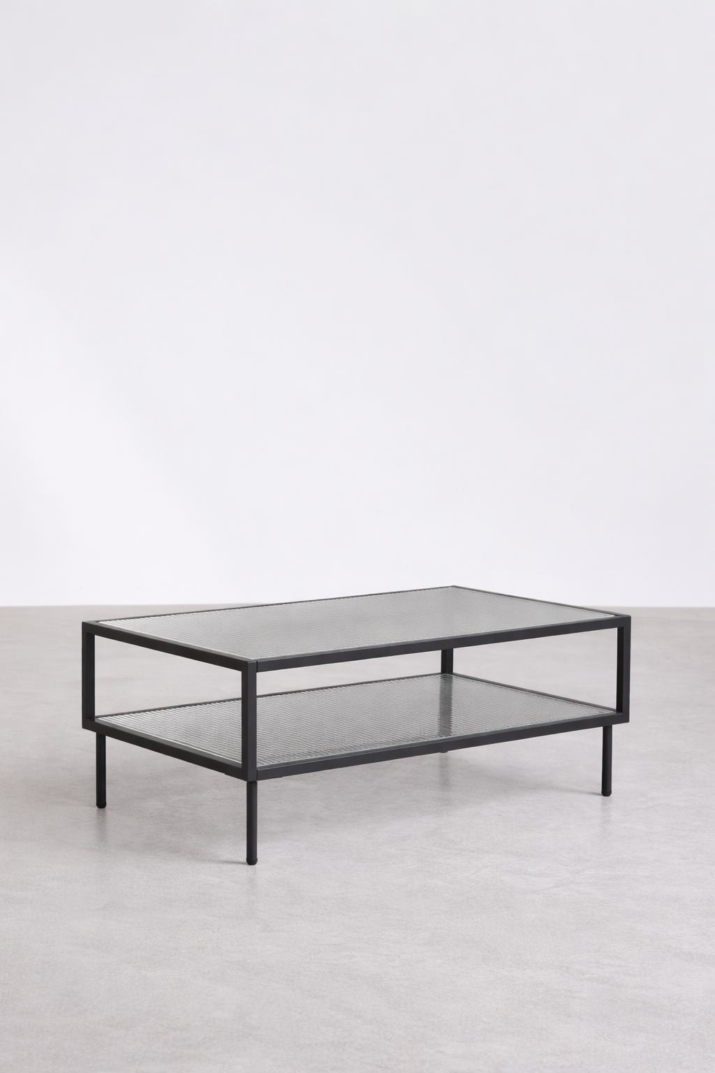 UV Home Paoline Rectangular Coffee Table  – Steel & Glass