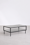 UV Home Paoline Rectangular Coffee Table  – Steel & Glass