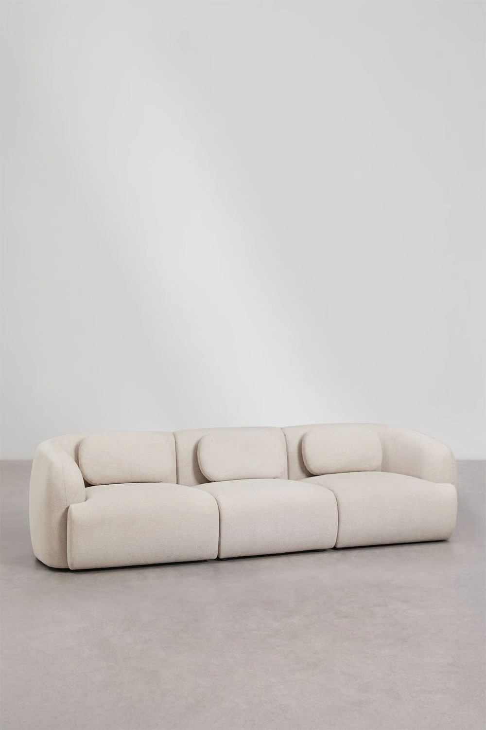 UV HOME 3-piece modular sofa in chenille Coquette