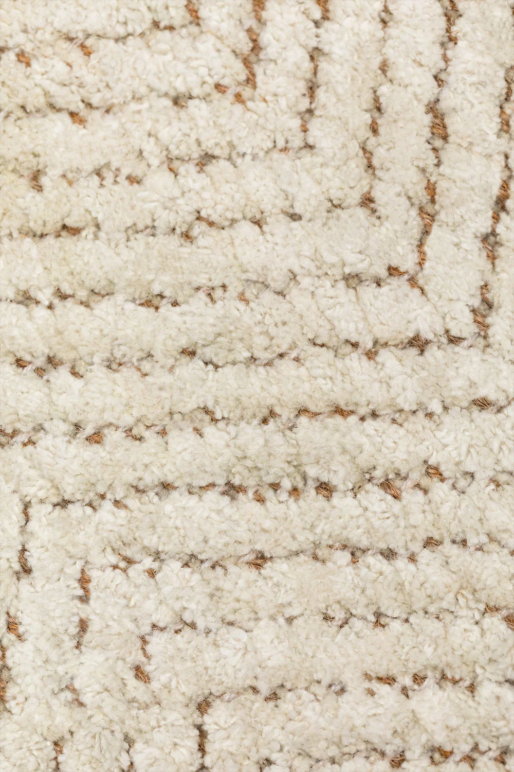 UV Home Rectangular carpet of polyester and jute Kalina