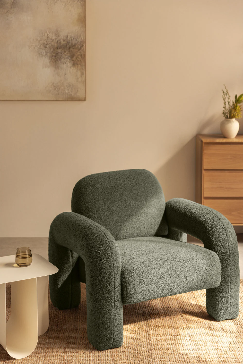 UV HOME Nicxon Shearling Armchair