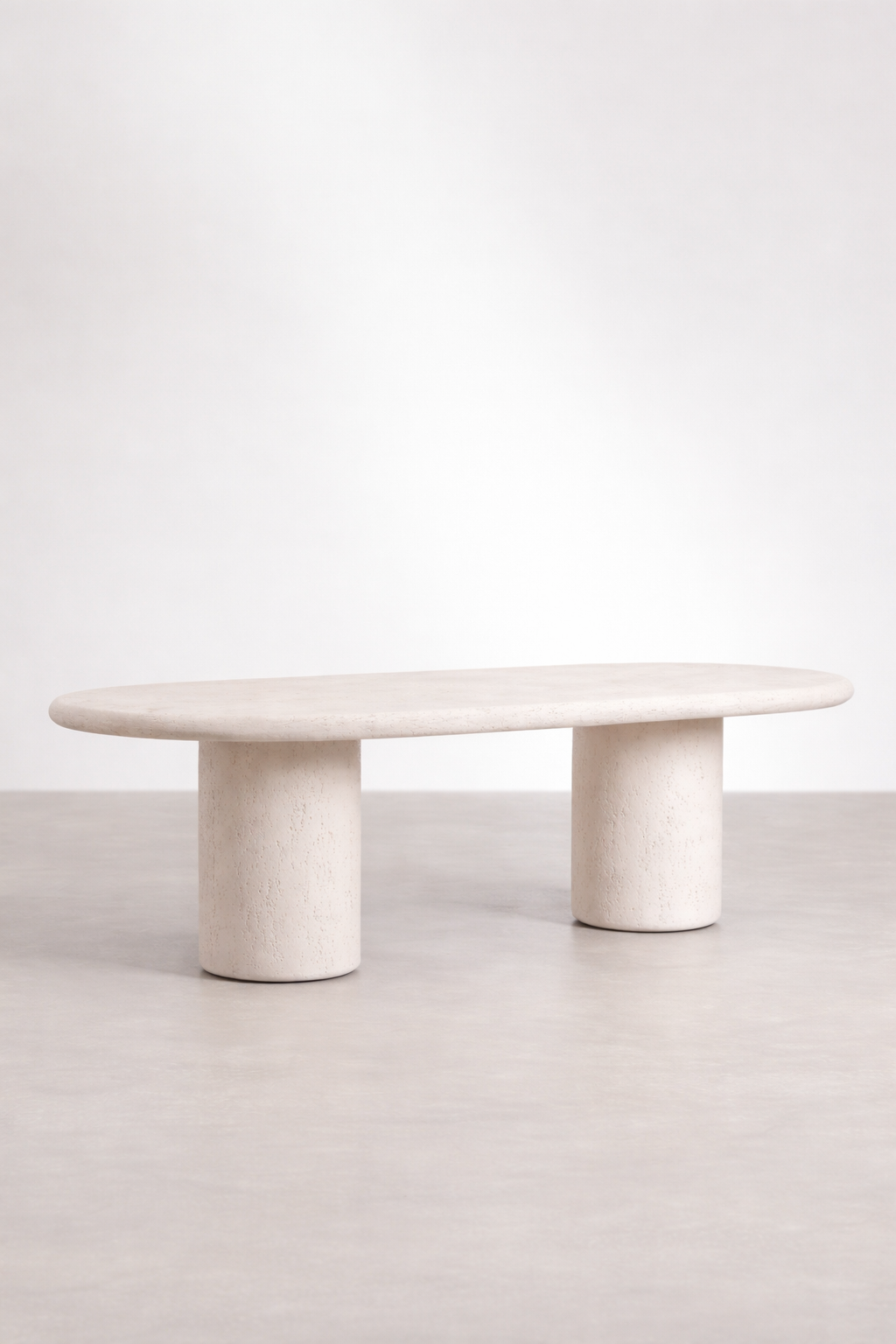 UV Home Aurean Oval Dining Table – Cement Finish