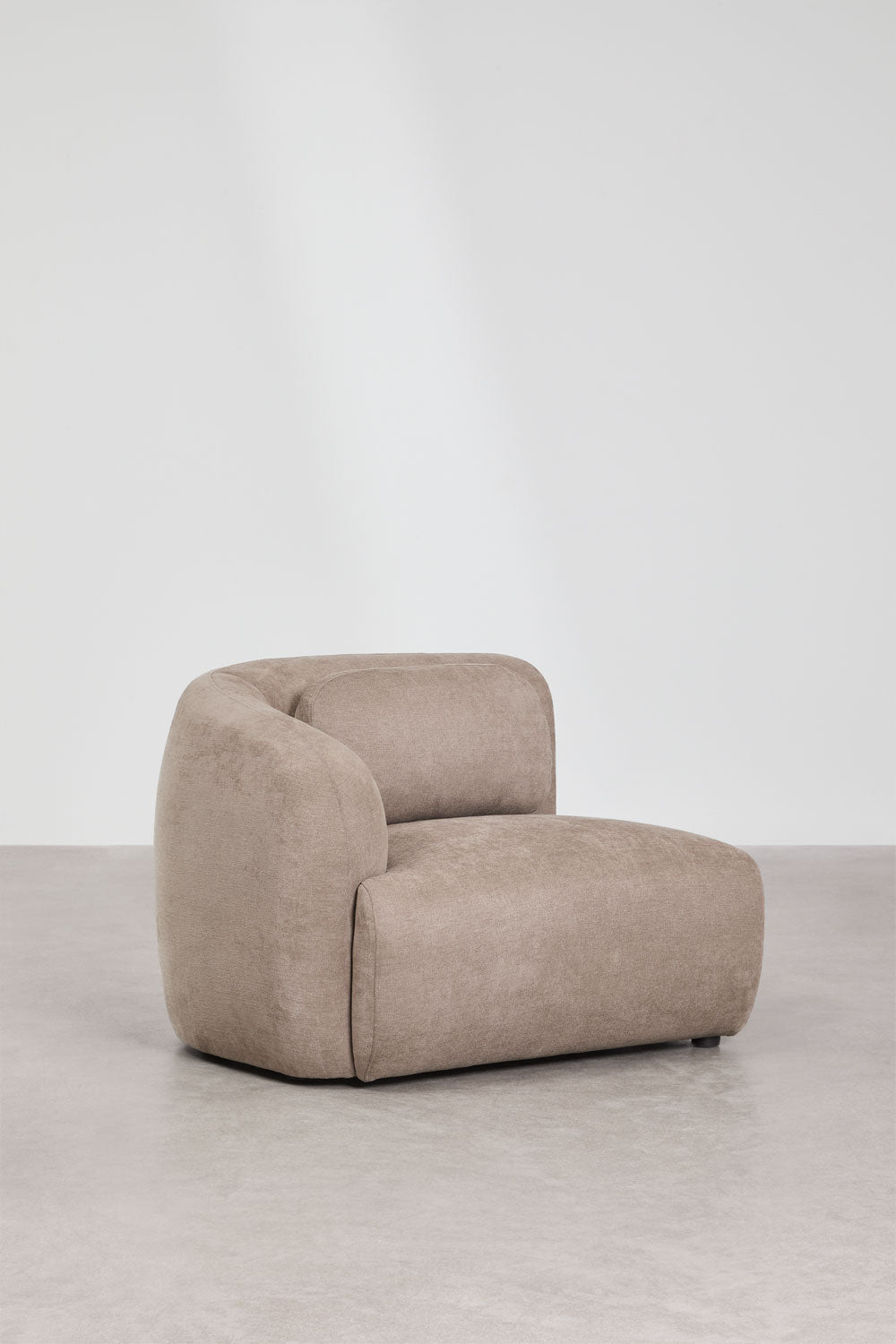 UV HOME Left corner module for modular sofa in chenille Coquette